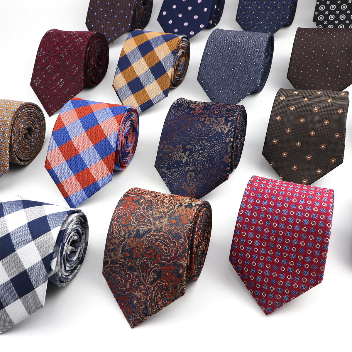 Fashion Polyester Necktie for Men Business Meeting Gravatas Homens Men's Formal 8cm Slim Striped Solid Tie Shirt Accessories Lot MegaBDM