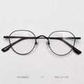 Handmade High-end Customized Ultra-light Titanium Alloy Frame Vintage Literary Fashion Unisex Glasses Lenses