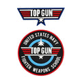 Top Gun Soft Rubber Pvc 3D Patch With Hook Badge Aircraft Patches
