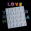 Alphabet DIY Keychain Earring Pendant Mold Epoxy Resin Silicone Letter Number Mould for Jewelry Crafts & Cake Tools Casting Mold