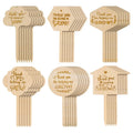 36PCS Custom Wooden Plants Labels Succulent Labels Wooden Plant Markers