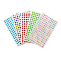 Music Festival Face Jewels 5mm Temporary Tattoo Sticker Circle Rhinestone Design