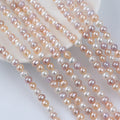 Zhuji 4-5mm Natural Freshwater Near Round Good Luster Pearls White Pink Purple Stand for Pearl Jewelry Necklace