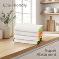 Eco-Friendly Bamboo Fiber Kitchen Dish Towels Sustainable Reusable Cleaning Cloth for Home Kitchenware Washing & Drying MegaBDM