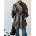 Boutique Wholesale 2026 Autumn New Fashionable French Retro Temperament Loose Waist Stand up Collar Women's Jacket