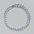 Luxury Jewelry Handmade Zircon Iced Out Bracelet Brass Shiny Tennis Chain Cubic Zirconia Bracelet for Women