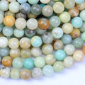 Wholesale Factory Bulk Natural Mixed Amazonite Stone Beads for Jewelry Making 4mm/6mm/8mm/10mm/12mm 38CM
