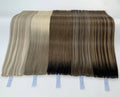 Ready to Ship Top Quality Highlight Luxury Raw Virgin Russian Human Hair Remy Genius Weft Hair Extensions