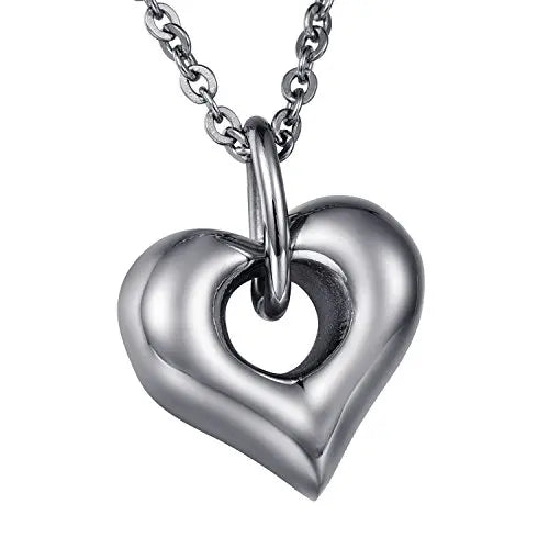 Hollow Sea Heart Urn Pendant Keepsake Supplier Stainless Steel Stereoscopic Sweet Jewel Necklace Memorial Holder Ashes Cremation