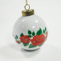 Topjlh 8cm Sublimation Christmas Balls Christmas Hanging Ornament Ceramic Bauble with Custom LOGO Porcelain Vintage Decorations