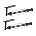 Cross-border Cabinet With Damping Stainless Steel Kitchen Paper Towel Holder Punch-free Black Roll Holder Plastic Wrap Holder