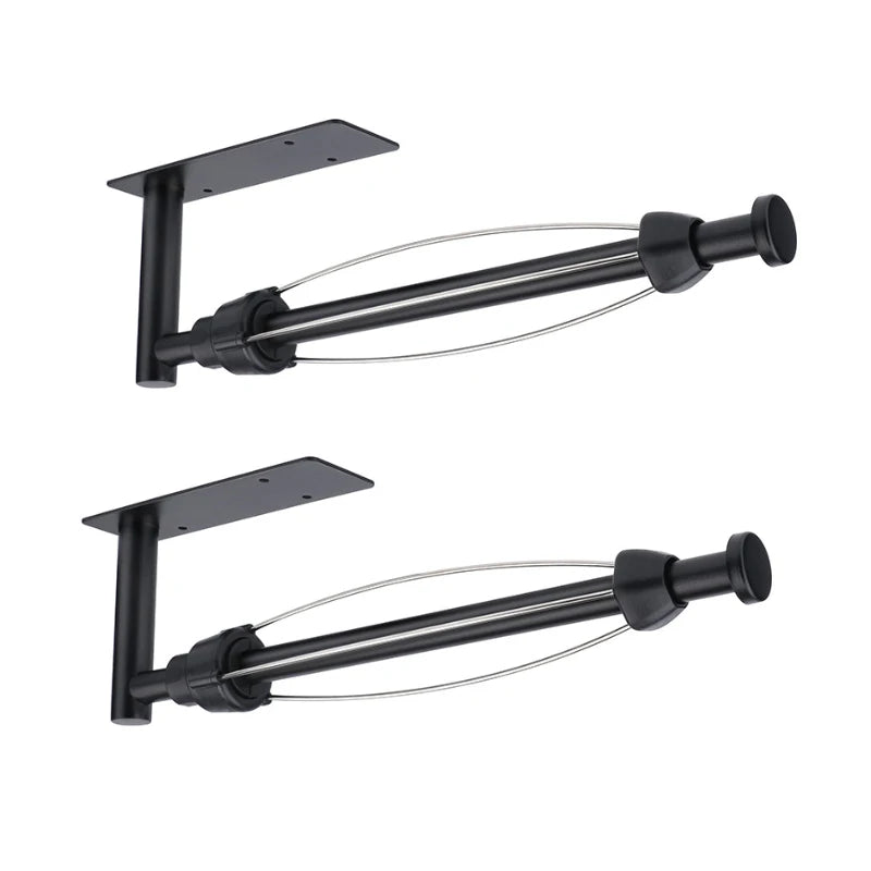 Cross-border Cabinet With Damping Stainless Steel Kitchen Paper Towel Holder Punch-free Black Roll Holder Plastic Wrap Holder