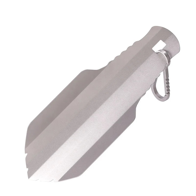 Titanium Backpacking Hiking Shovel Camping Hand Trowel Small Potty Shovel Multitool for Digging Gardening Survival and Outdoor