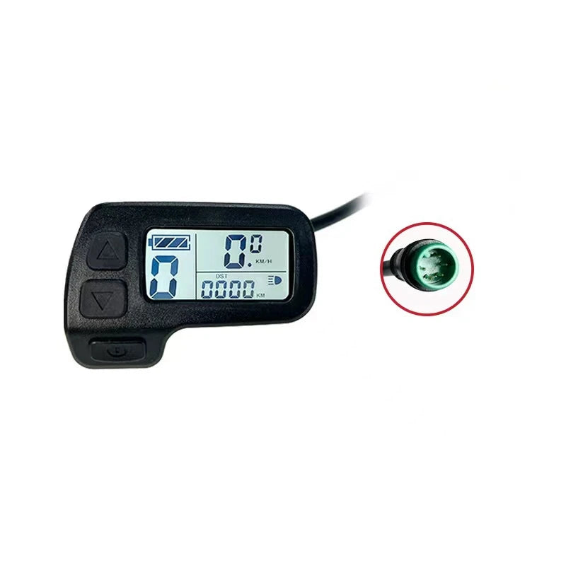 KT Lcd11 Display 36v 48v Electric Bike Conversion Parts Kunteng Speed Meter LCD11 Display With Waterproof Connector