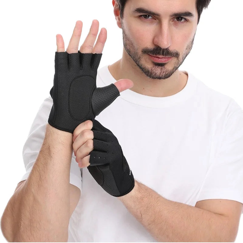 Custom Cycling Fitness Gloves -Breathable Workout Gym Gloves with Anti-Slip Grip for Weight Lifting and Sports Training