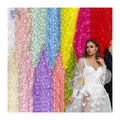 OEM ODM 3D Butterfly Design Tulle Lace Fabric Women's Girls Dance Dress Customized Solid Color Eco-friendly for Outdoor TDS004