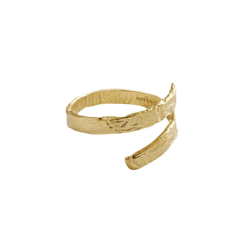 Shescity S925 Sterling Silver Minimalist Designer Popular Customized Ring Luxury Engagement Trendy Golden Rings
