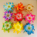 Spider Lily Plumeria Hair Clip Foam Floral Accessories Artificial Island Tiara Frangipani Dance Party Graduation Wedding