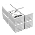 Factory Price Fanfold 4" X 6" Direct Thermal Labels White Perforated Wood Free Labels500 Labels/stack4000pcs/carton