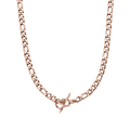 KELANIA Minimalist Stainless Steel Figaro Chain Chokers Necklace Gold Plated Special Toggle Clasp Fashion Accessory Unisex