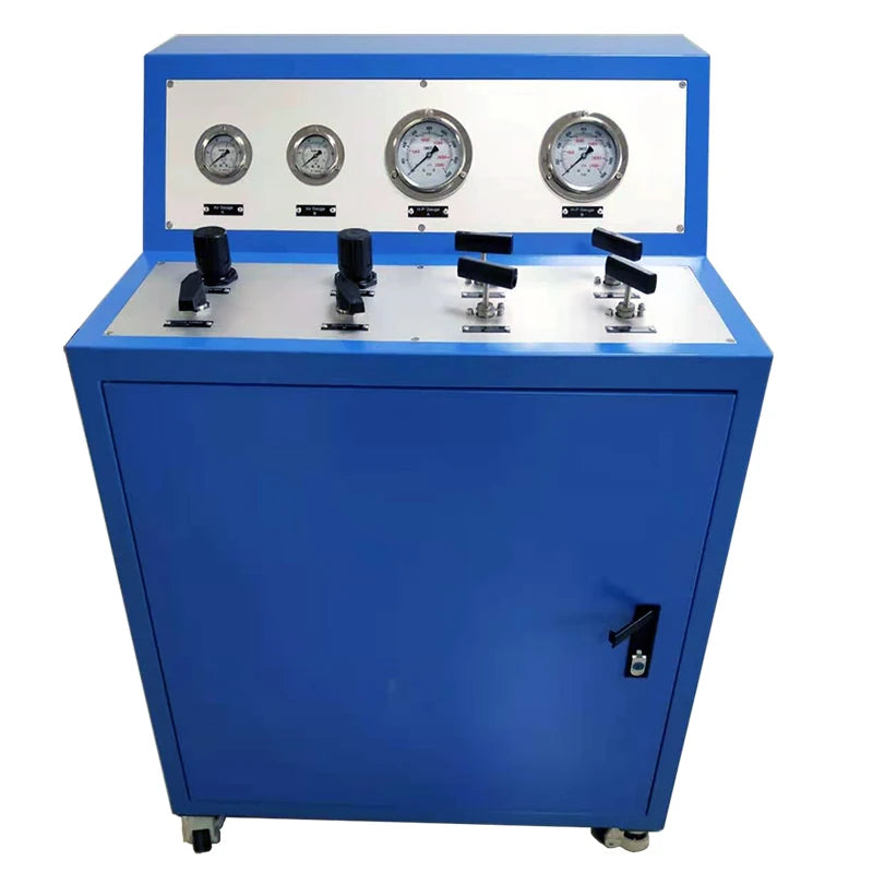 USUN Model:WS-AT 80-3200 Double Acting Dual  High Pressure air  Hydraulic Pump System with Gauges and Valves and Fittings