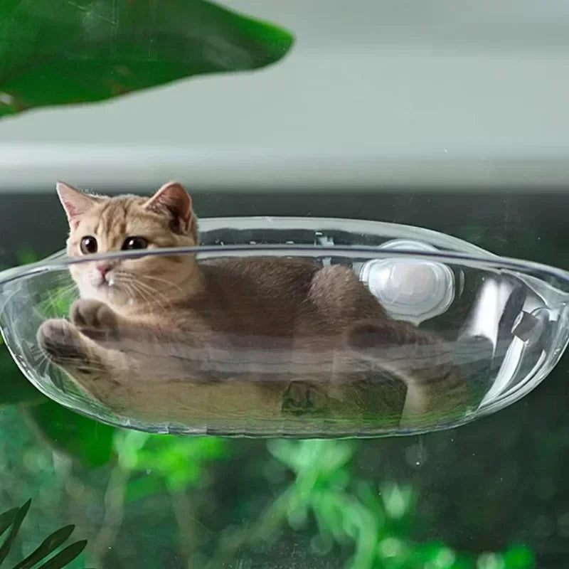 Customized Logo Cat Hammock Window Sleeping Bed Cat Window Perch Hammock for Cat Hanging Seat Wall Furniture