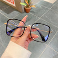 Fashionable Polygonal Optical Frame Women Metal Frame Tr90 Anti-blue Light Eyeglasses Frames