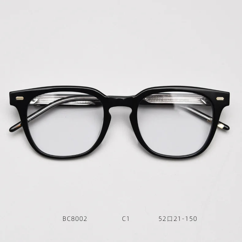 2025 Ins Big Square Classical Premium Japan Acetate Eyeglasses Optical Prescription Designer Style Classical Handmade Glasses