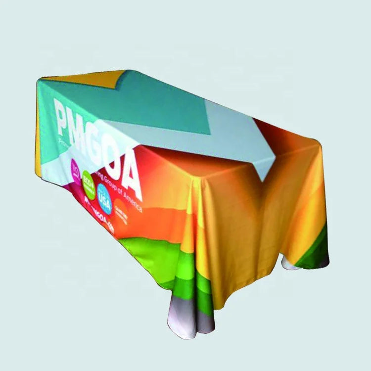 6ft Full Color Printing Draping Tension Fabric Dye-sublimation Trade Show Table Cover MegaBDM