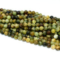 Wholesale 6/8/10mm Natural Green Garnet Loose Gemstone Beads for DIY Jewelry