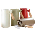 Nordic Style Thermo Wood Handle Coffee Pot Simple Fashion Thermo Thermo Manufacturers Direct Customized logo