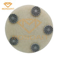 11 Inch White Sponge Floor Polishing Pads with 5 Diamond Resins for Burnishers