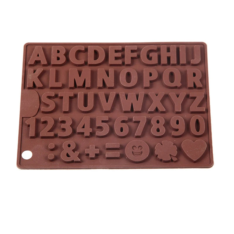 26 Letter Number Silicone Baking Molds for Chocolate Cake Cookie Fondant Candy Decorations Kitchen Tools for DIY