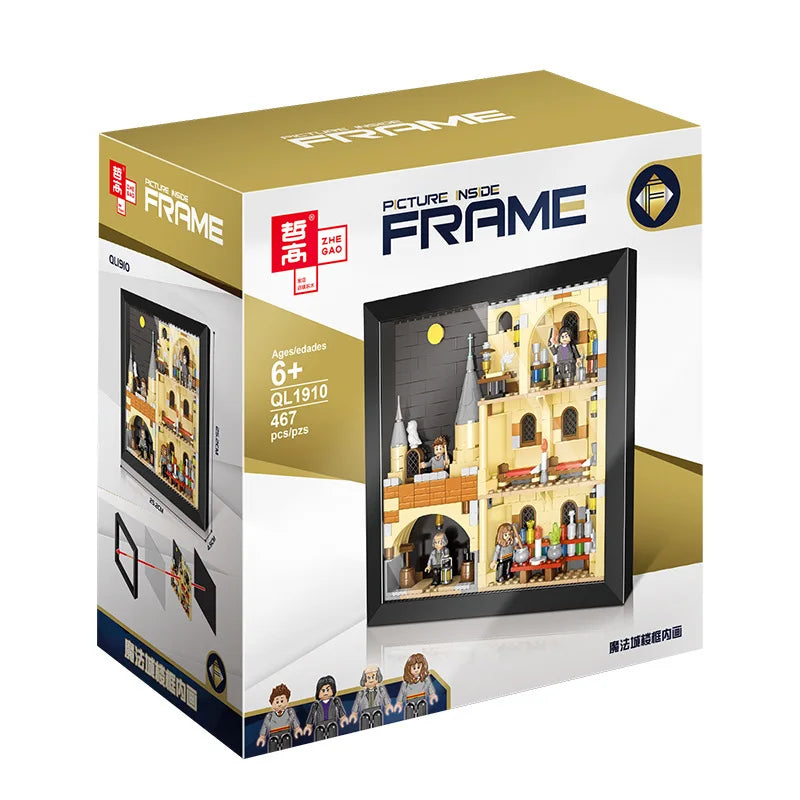 Creative Building Blocks Photo Frame Magic City Building Scientific Research Frame Ornament Toys
