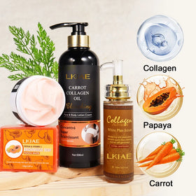 OEM in Stock Vitamin C Skincare Kit 4 Pcs Anti-Aging Moisturizing Revitalizing Skin Care Set for Home Beauty Salon Luxury