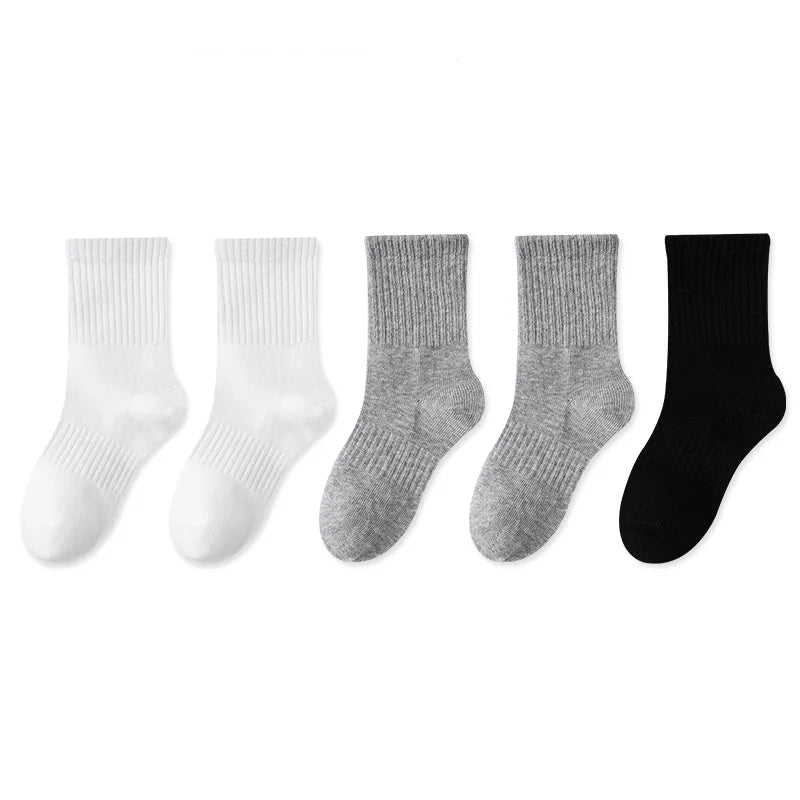 Wholesale Cheap Kids Boys Teenager Student Socks Cotton Shoes School Socks for Kids Girls