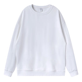 Custom Logo Oversized 300G Fleece Crewneck Sweatshirt Custom Unisex Plain Sweatshirts Printing logo Cotton Polyester Sweatshirt