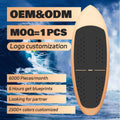 Unisex Customized Carbon Patch Surfboard High Performance Clear Epoxy Fiberglass EPS with Fin for Water Sports