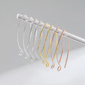 Wholesale Jewelry 925 Sterling Silver Earrings Geometric Split Ring Simple Hooks for Jewelry Handmade