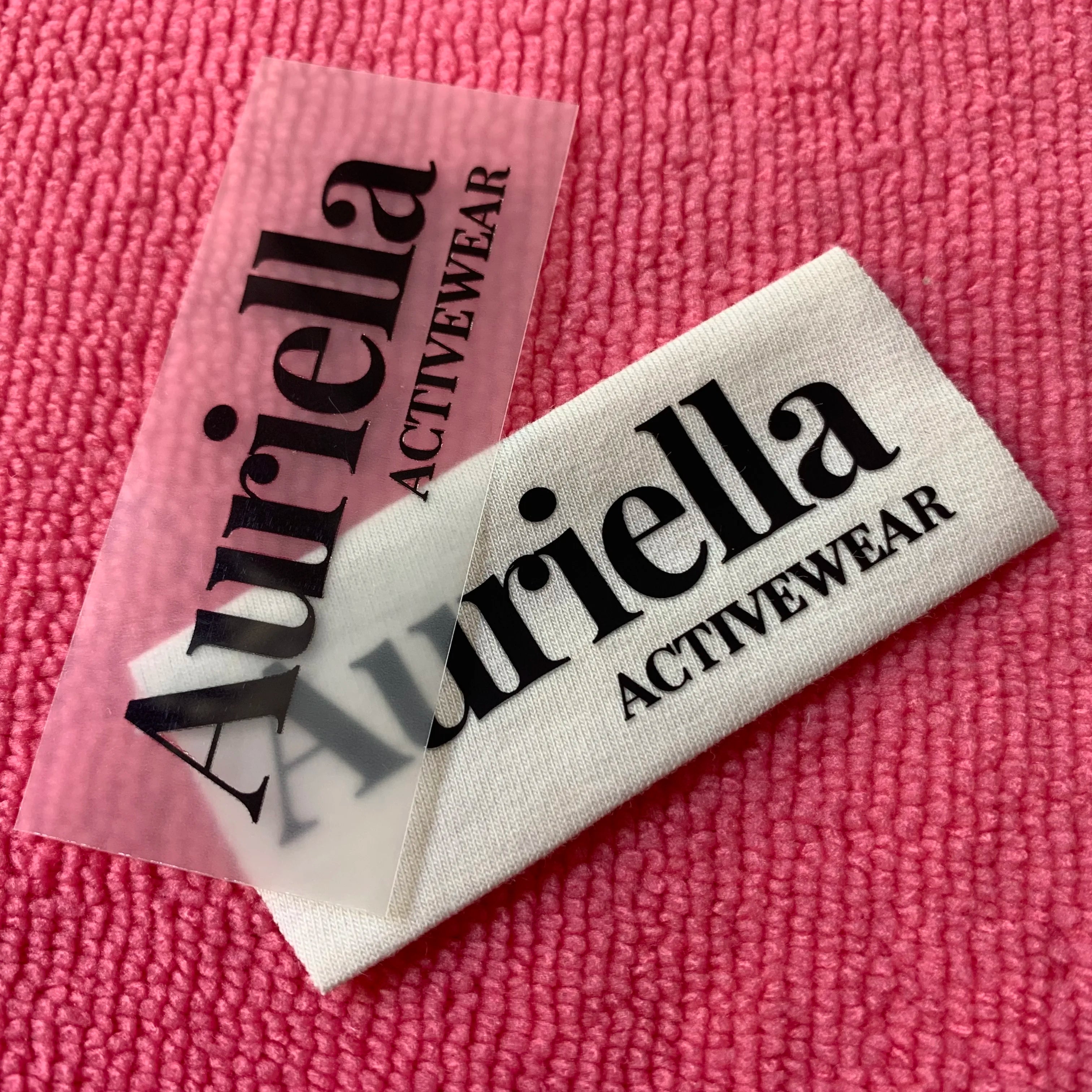 Cheap Price Brand logo Printing Thermal Transfer Labeltagless Neck Heat Press Label for Clothing
