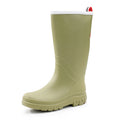 GUYISA  Rain Boots for Outdoor Work Non - slip Sole New Fashion Rain Boots Long grey Safety Rain Boots