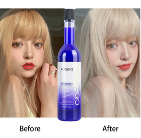 In Stock 450 ML Wholesale Augeas Brand Shimmer Lights Remove Yellow Purple Dye Hair Color Shampoo for Blonde Hair