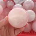 Wholesale Natural Carved Crystal Sphere Ball Healing Gemstone Balls Crystal Crafts Polished Rose Quartz Ball for Decoration