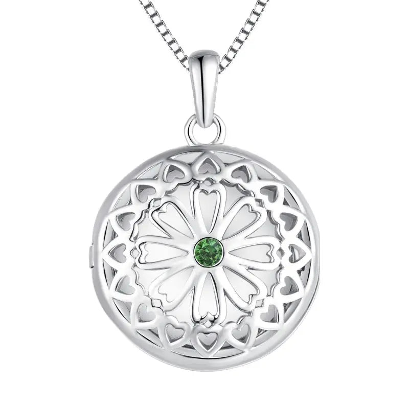 925 Silver Rhodium Plated Locket Custom Diy Photo Pendant Necklace Customized Unfinished Ash Pendant Fashion Jewelry Chokers
