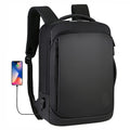 Men's 15.6 Inch Large Waterproof Business Notebook Backpack 4 in 1 Anti-Theft Bag with USB Charging Port for Travel