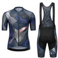 B197 Custom Logo Design Plus Size Printed Cycling Jerseys Bicycle Wear Bib Shorts Set 100% Polyester Breathable Material
