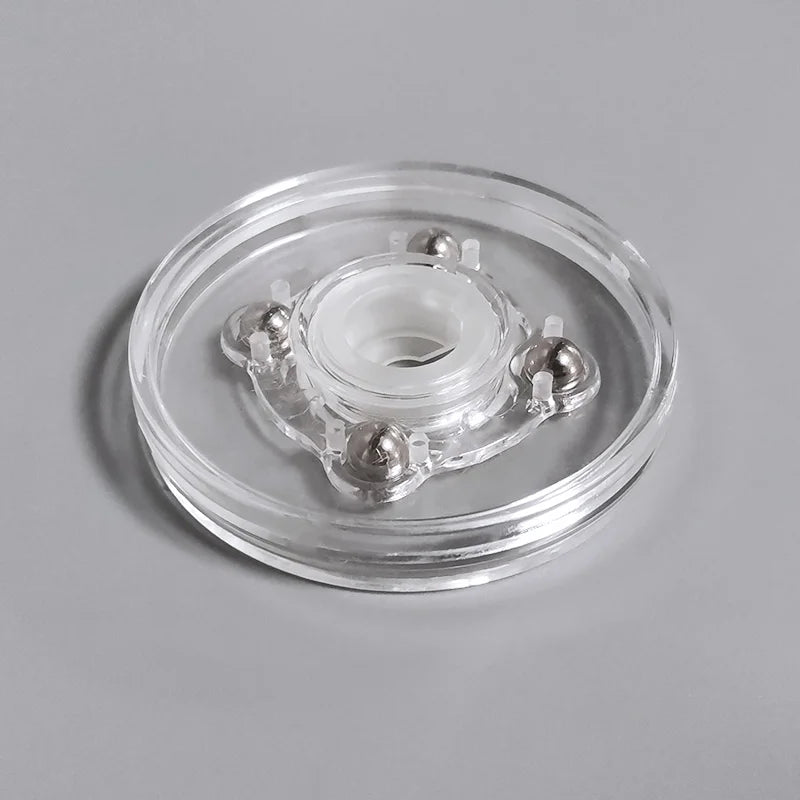Clear Plastic Lazy Susan 2 Inch Acrylic Turntable Heavy Duty Organizer Bearings Hardware for Kitchen Spice Rack Table