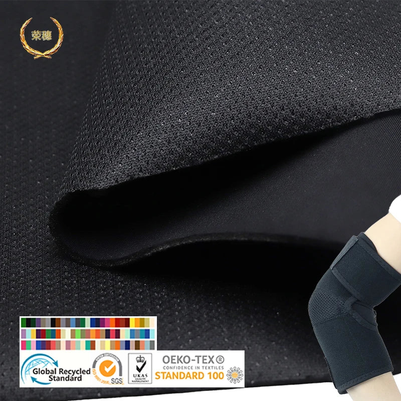 Protective Gear 100% Polyester Customized Garment Fabric Breathable Waterproof Windproof Recycled Spandex Mesh Punching PUFOAM