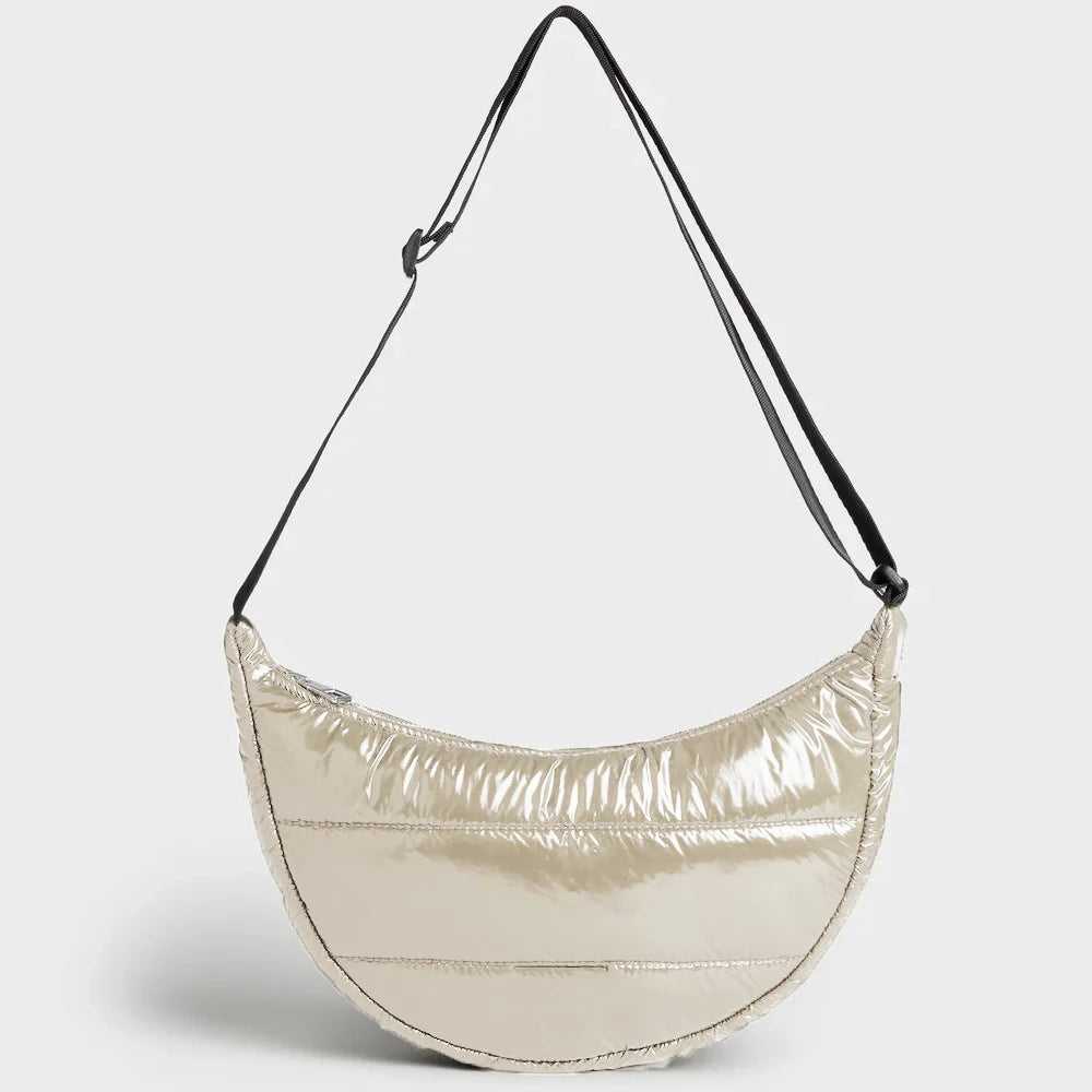 2026 Vintage Fashion Nylon Zipper Puffer Unisex Messenger Bags Bumble Crossbody Bag Hobo Handbag