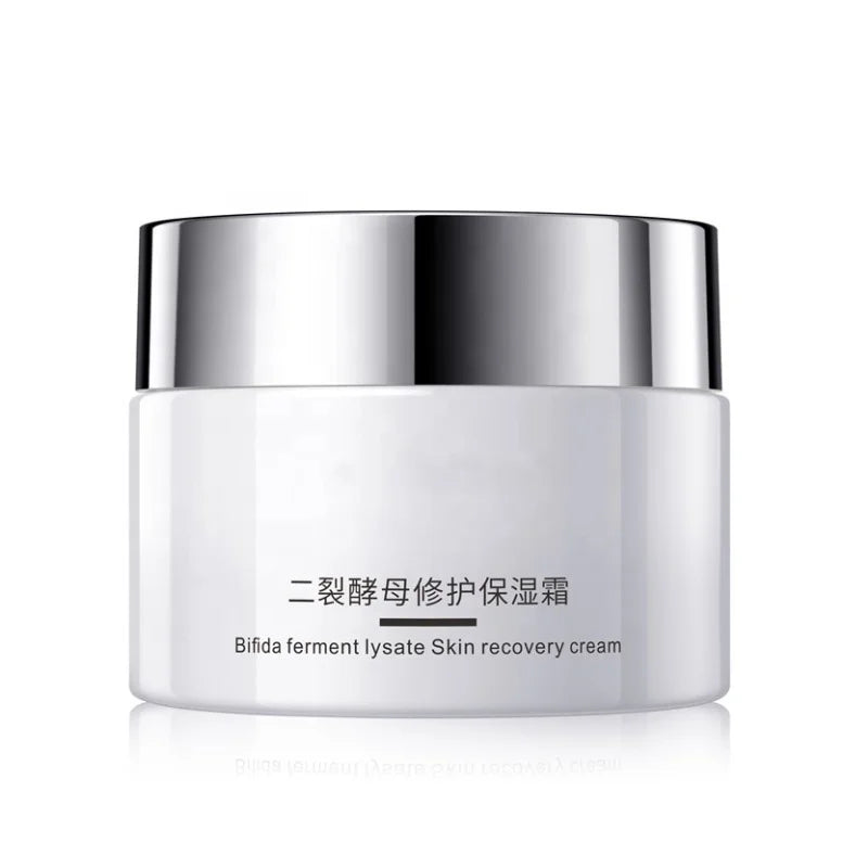 Wholesale ISO9001 Certified BaoMo Brand Silver Screw Cap 20g/30g/50g Green Cosmetic Glass Round Jar Screen Printing for Skincare
